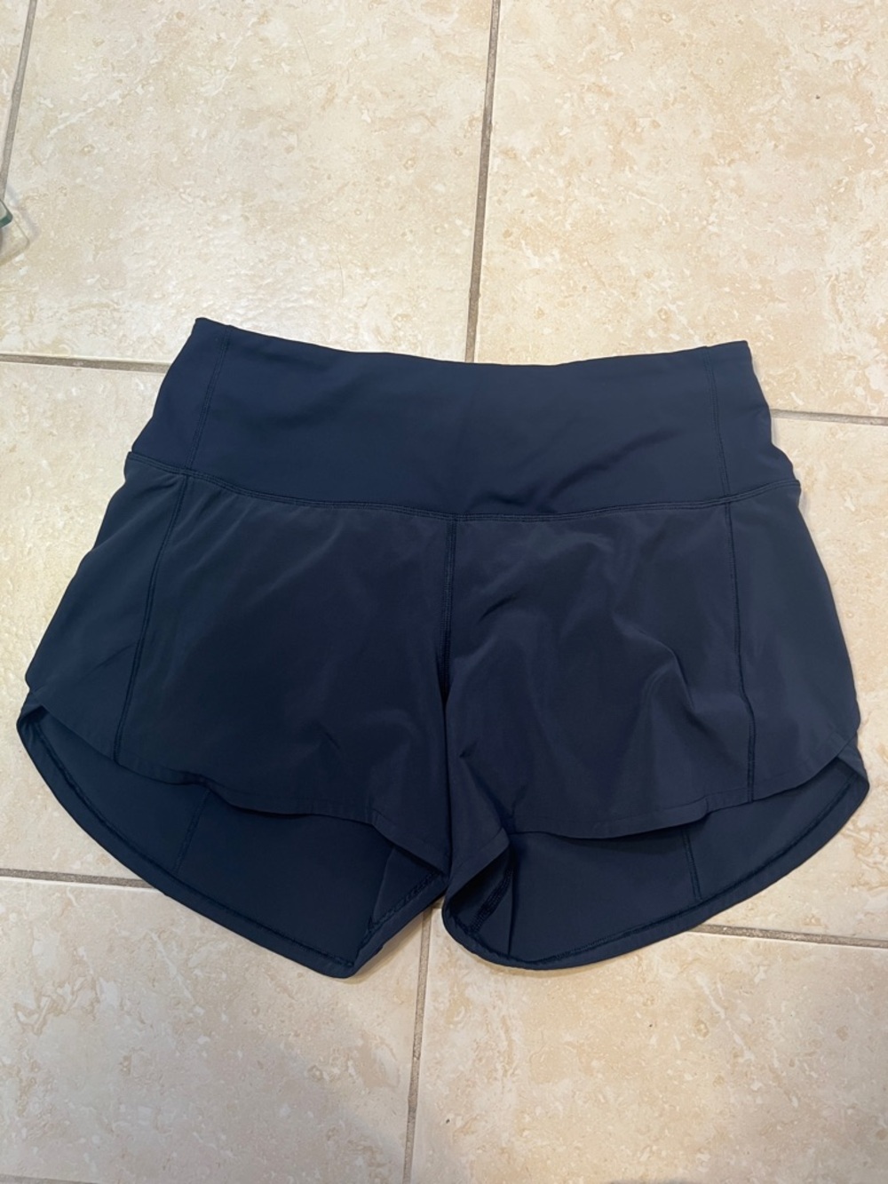 Lululemon speed up high rise lined short size 6 true navy